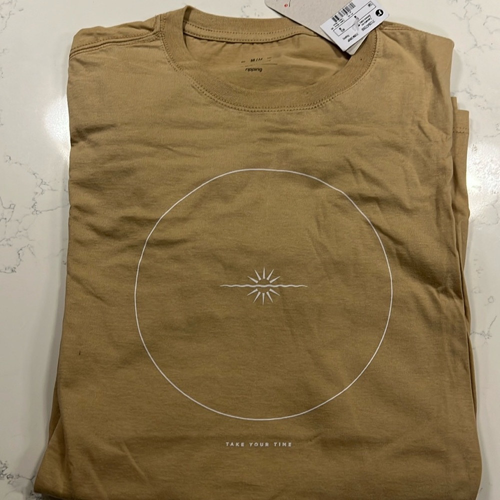 Very nice T-shirt pure cotton tan and medium size